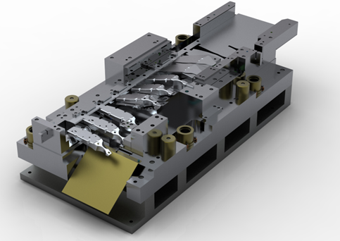 順送プレス金型の3D CAD